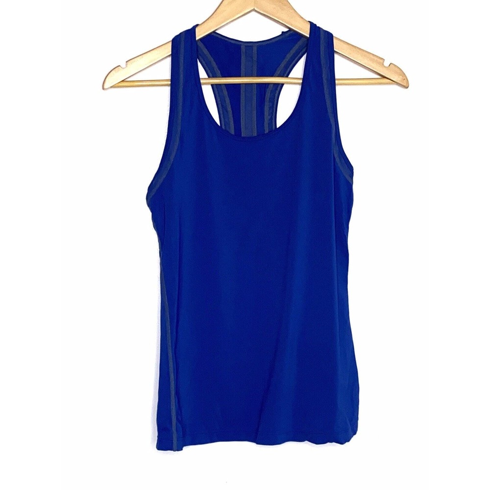Gap Fit Tank Top Women Size XS Blue Athletic Workout Stretch *